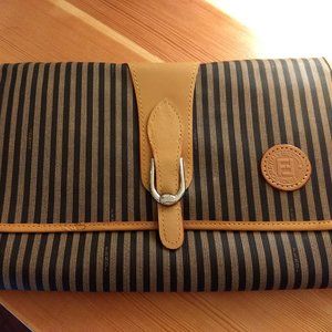Vintage Fendi Canvas Clutch -- In Authentication